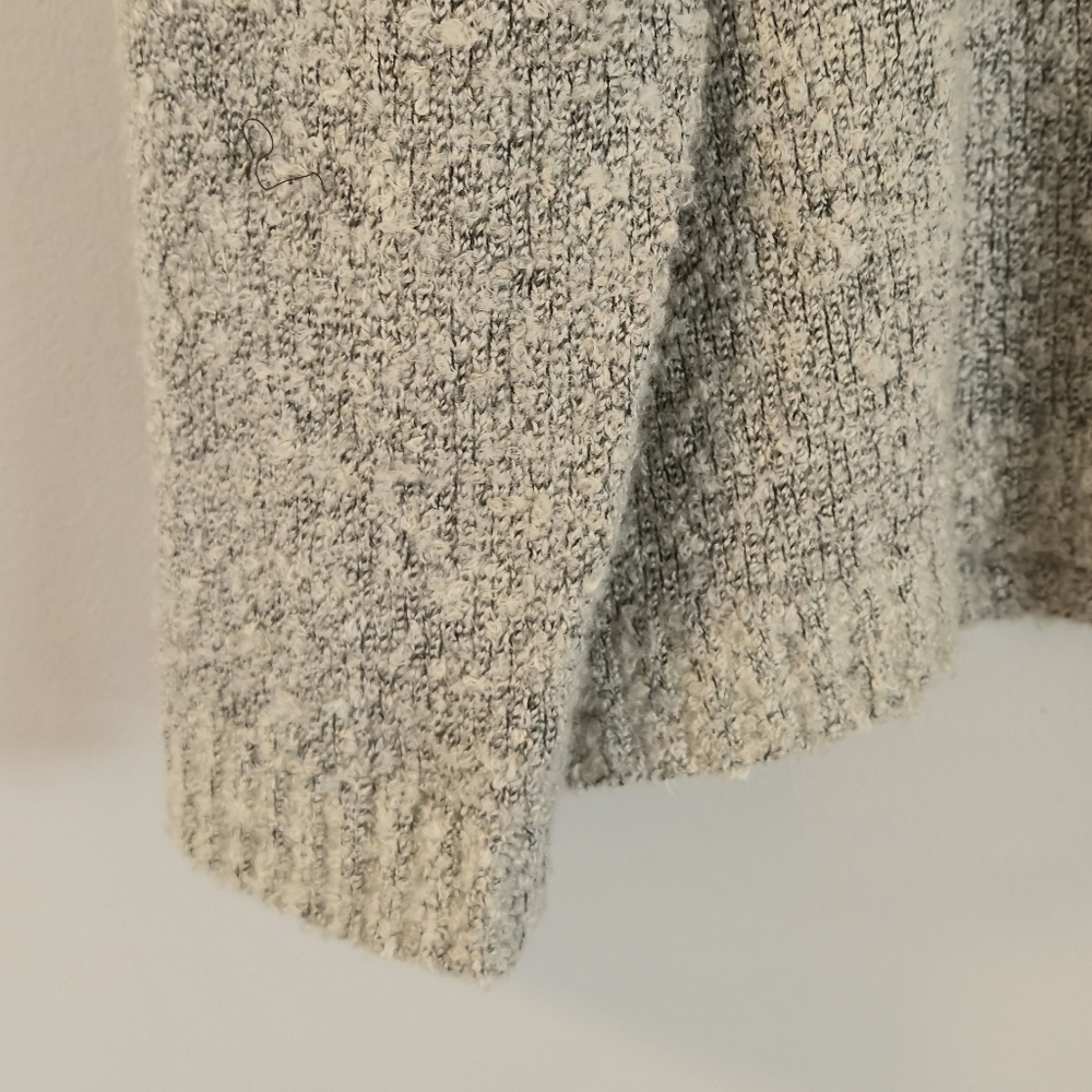 Penmans Medium Grey Marl Vintage Asymmetrical Mock Neck Knit Sweater Gorpcore - Picture 10 of 15